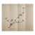 Hand-Painted Minimalist Peach Blossom Branch Chinoiserie Mural For Sale