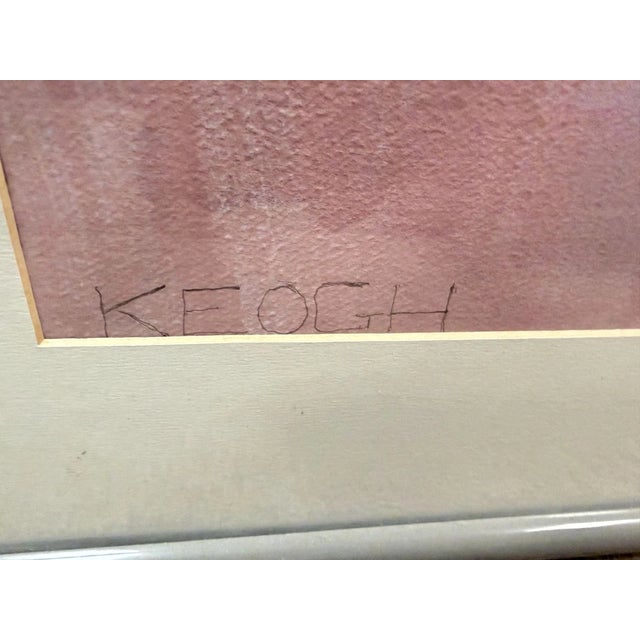 Mary Keogh Signed Abstract Modern Pastel Painting. Mary Keogh’s work is well known for utilizing overlapping blocks of...