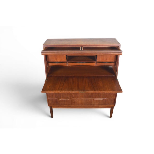 Mid 20th Century Erling Torvits Secretary Desk in Teak #2 For Sale In San Francisco - Image 6 of 11