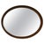 Brown Large Victorian Mahogany Oval Mirror For Sale - Image 8 of 8