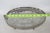 Mid 20th Century Mayell Queen Anne Divided Glass Dish on Footed Silver Plated Handled Stand For Sale - Image 9 of 15