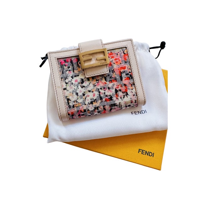 Postmodern Vintage Fendi Floral Wallet For Sale - Image 3 of 6