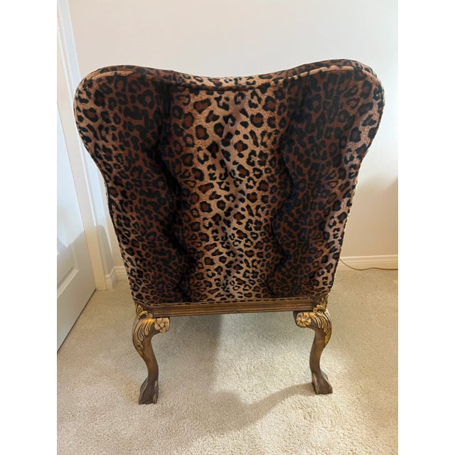 Armchair Creations by Jasmine Leopard Print For Sale - Image 4 of 5