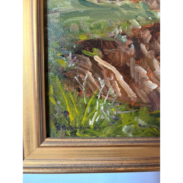 A beautifully rendered California coastal landscape depicting a quiet morning along the shoreline of Cayucos on the...