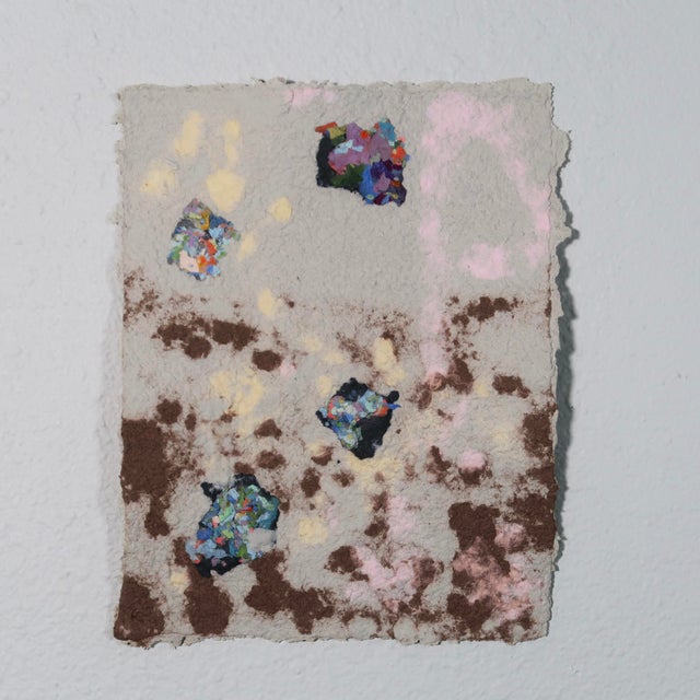 Artist: Casey R. Klein Medium: Handmade paper pulp, pigment, mixed fiber inclusions Type: Original mixed media artwork...