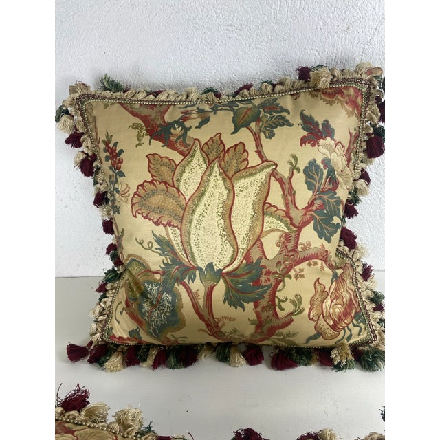 Vintage Tully and Marr Classic English Cotton Print Pillows/Pair. For Sale - Image 4 of 11