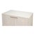 Modern Glam White Leather Credenza on Sled Base For Sale In Raleigh - Image 6 of 11