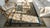 Textile Majestic Ivory and Blue Color With Leaves and Flower Design Antique Chinese Peking Rug For Sale - Image 7 of 9