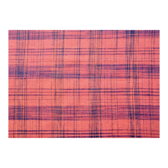Plum Textiles Cascade Marron Linen For Sale