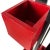 Red Vintage 1960s Handmade Modern Painted Black & Red Wood De Stilj Staggered Cubes Floor Planter For Sale - Image 8 of 11