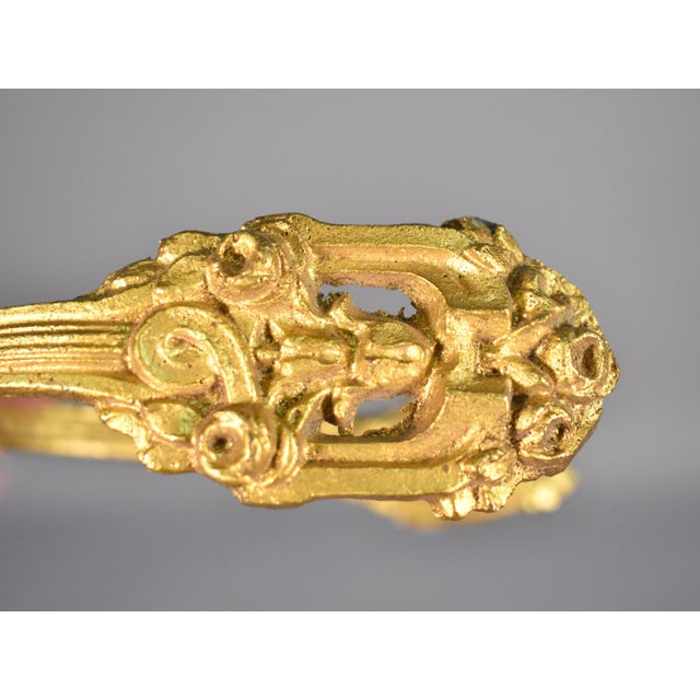 French Louis XVI Style Bronze Curtain Tie-Backs, 1890s, Set of 2 For Sale - Image 9 of 15