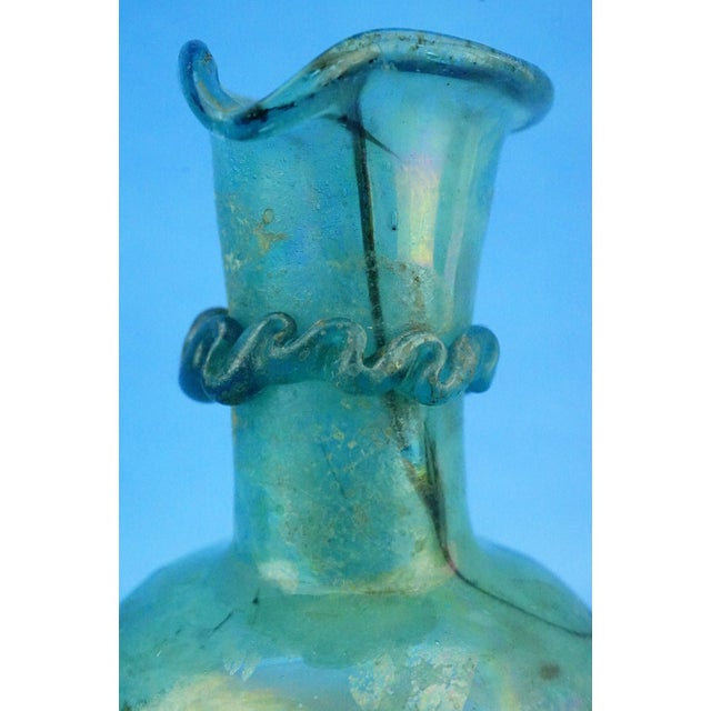 Iridescent Scavo Murano Glass Vase Jug attributed to Cenedese / Toso, 1960s For Sale - Image 16 of 18