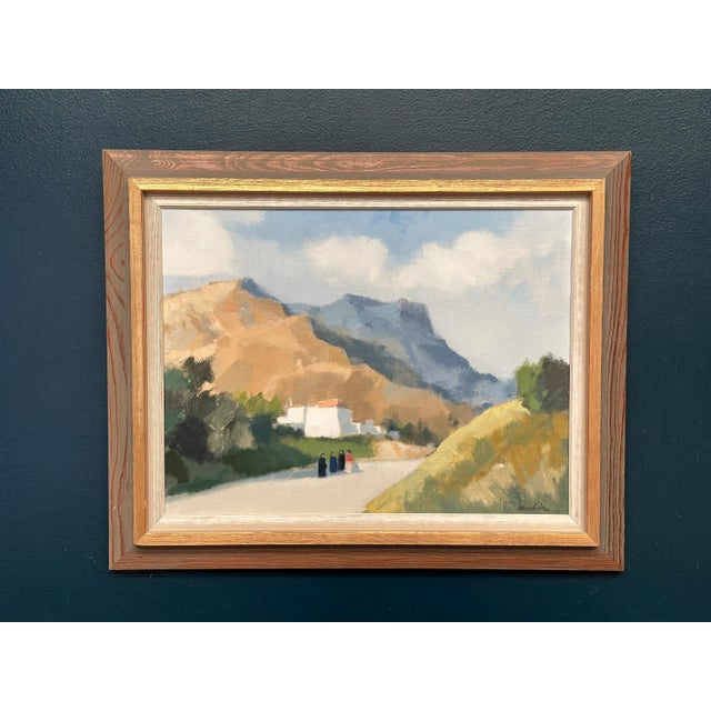 Stig Wernheden, Greek Landscape, 1960s, Oil on Canvas, Framed For Sale - Image 5 of 18