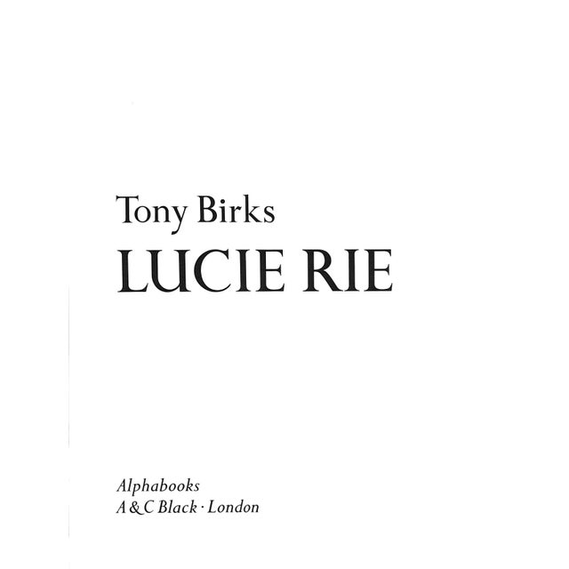 Traditional "Lucie Rie" 1987 Birks, Tony For Sale - Image 3 of 12