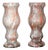 French Art Deco Marbled Glass Vases, 1930, Set of 2 For Sale