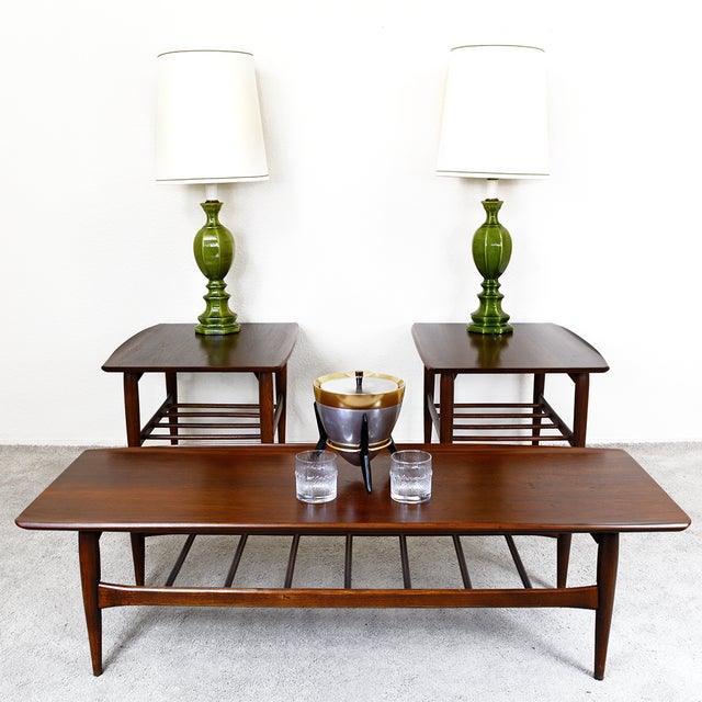 1960s Bassett Artisan Surfboard Coffee Table and Side ...