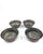 Vietnamese Dual-Glaze Stoneware Ceramic Soup Bowls With Spiral Motif - Set of 4 For Sale - Image 4 of 7