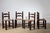 An exceptional and highly charismatic set of four mid-century modern dining chairs, dating to the 1940s/1950s. These...