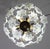 Vintage Murano glass chandelier of white flowers. The chandelier has 5 light points with E14 connection, possible to...