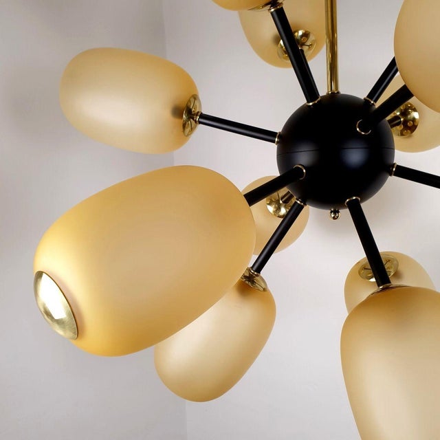 1990s Large Murano Glass Sputnik Chandelier For Sale - Image 11 of 15