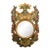 Antique Gilded Wood Convex Wall Mirror 19th Century Italian For Sale