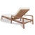 Tan Donnamaria Wicker Sun Lounger - Natural/White For Sale - Image 8 of 11