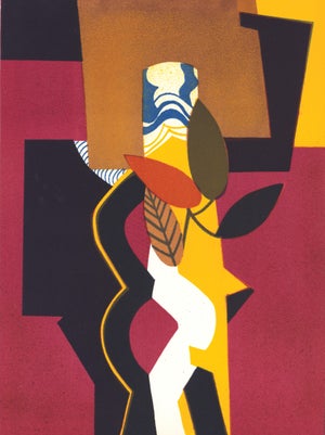1974 Lithograph by André Minaux "Bouquet D'Automne"