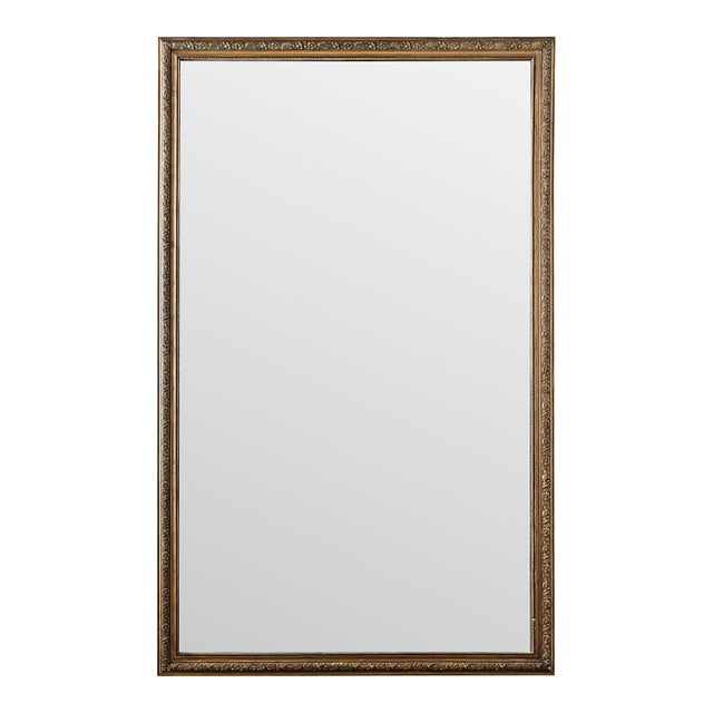 French 19th Century Large Art Nouveau Gilt Mirror For Sale