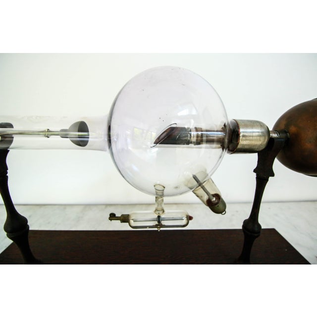 Antique Crookes Tube in Wenge Wood, 1890s For Sale - Image 8 of 12