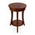 Spritely Home Accent Furniture Holdin 18 in. W Round Wood Side Table with Lower Open Shelf, Traditional Burl For Sale - Image 4 of 9
