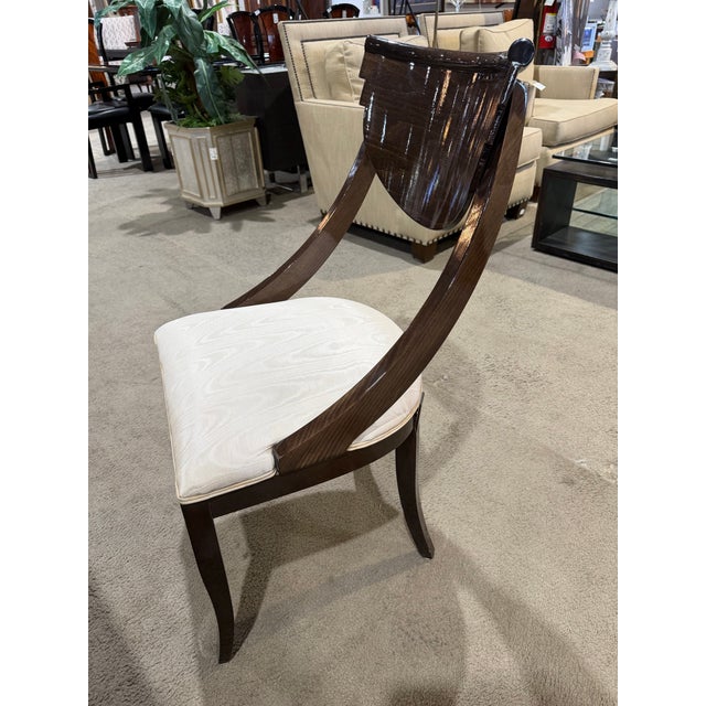 Coffee Pietro Costantini Dark Laquer Dining Set For Sale - Image 8 of 9