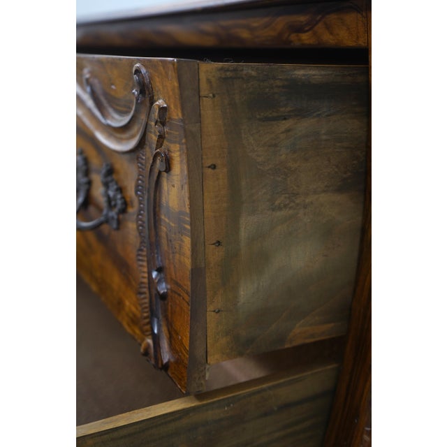 1960s Vintage Italian Continental 2 Drawer Commode Server For Sale - Image 5 of 17