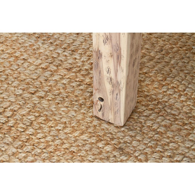 Bleached Teak Coastal Rustic Coffee Table For Sale - Image 17 of 18