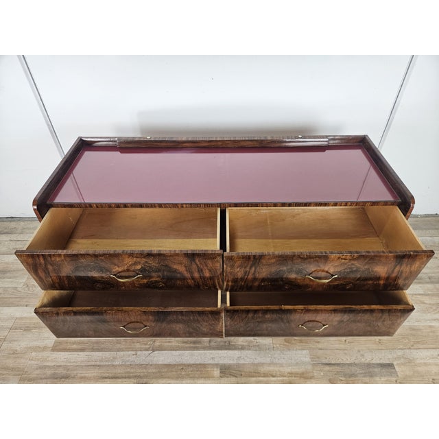 Vintage Chest of Drawers with Glass Top, 1950 For Sale - Image 15 of 18