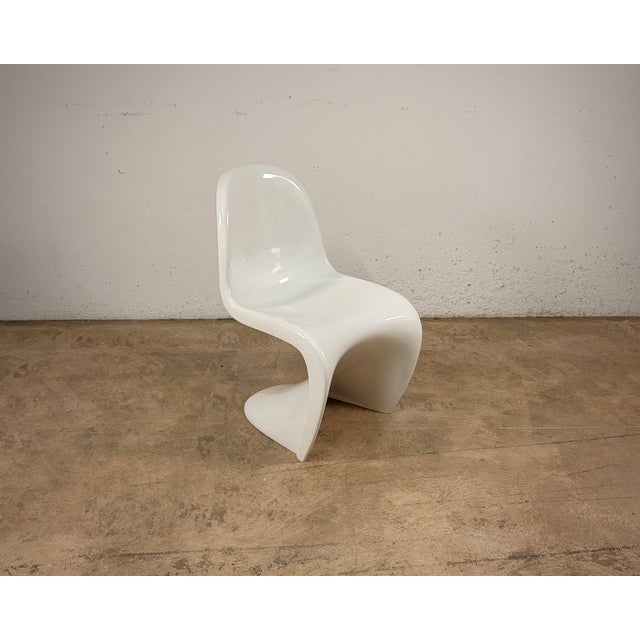 White Panton Chairs by Verner Panton for Bayer, Set of 4 For Sale - Image 8 of 12