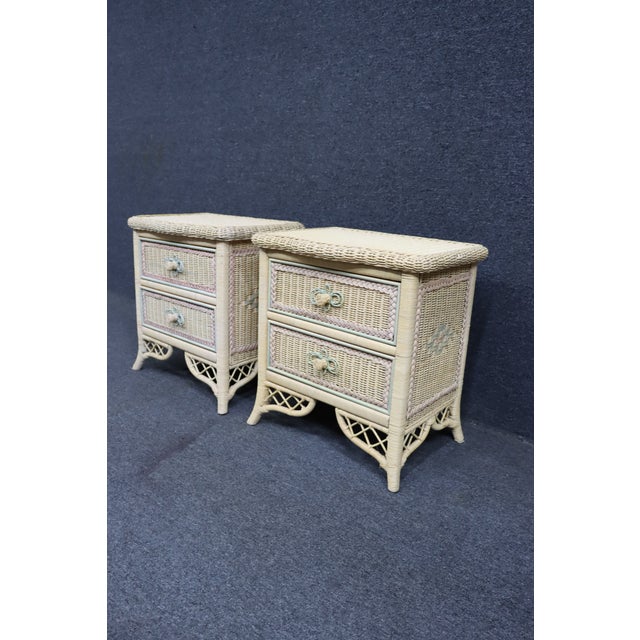 Coastal Lexington- Henry Link Nightstands/Pair For Sale - Image 3 of 11