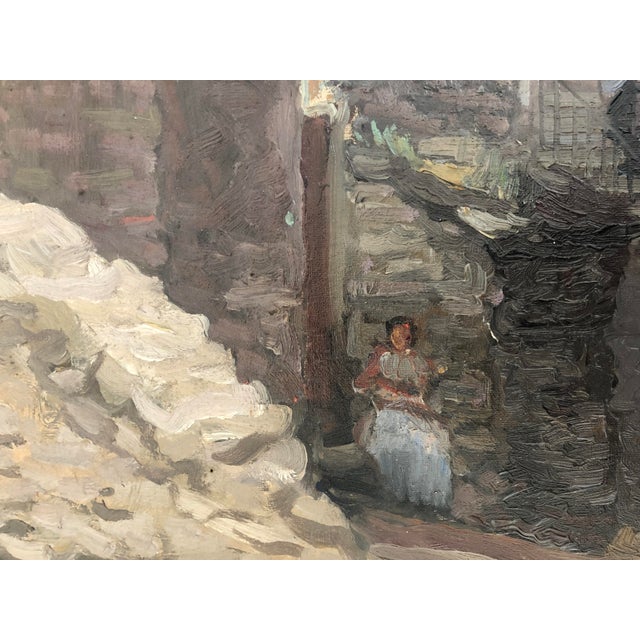 Alexandre Marcette, Fête de Village avec Collectionneur de Broussailles, Oil on Canvas For Sale - Image 5 of 9