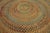 1930s Multicolor Abstract Folk Art Antique American Round Braided Rug 8' X 8' Cotton Carpet For Sale - Image 11 of 11
