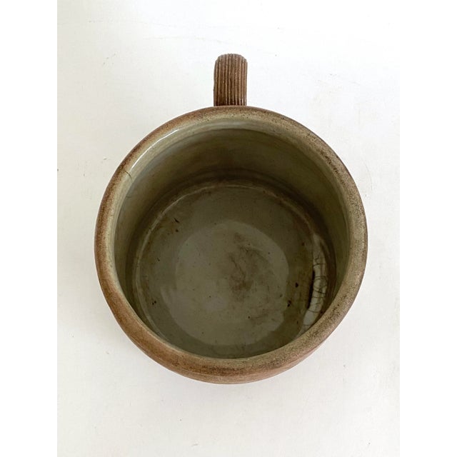 1930s French Burgundy Stoneware Pot For Sale In Los Angeles - Image 6 of 9