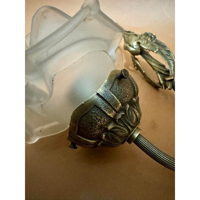 1920s Art Deco Bronze Wall Light by Charles Ranc, 1920s For Sale - Image 5 of 8