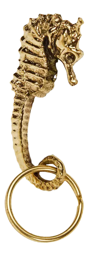 Carl Auböck Model #5655 'Seahorse' Brass Figurine Keyring