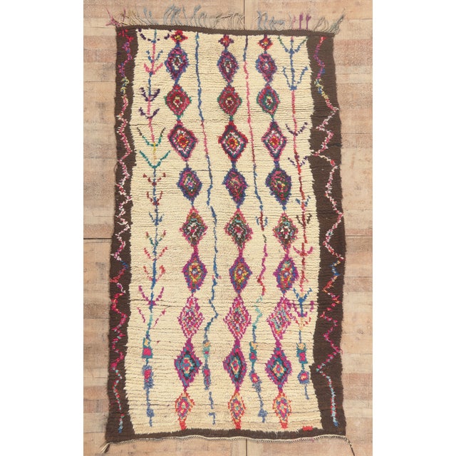 Vintage Azilal Moroccan Rug, 04'11 X 08'08 For Sale - Image 10 of 10