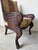 Wood Vintage French Empire / Renaissance Revival Style Hand-Carved Mahogany Swan Armchair For Sale - Image 7 of 13