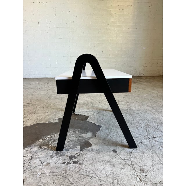 Mid-Century Modern Mid Century Modern Knoll Side Table With Custom Legs For Sale - Image 3 of 5