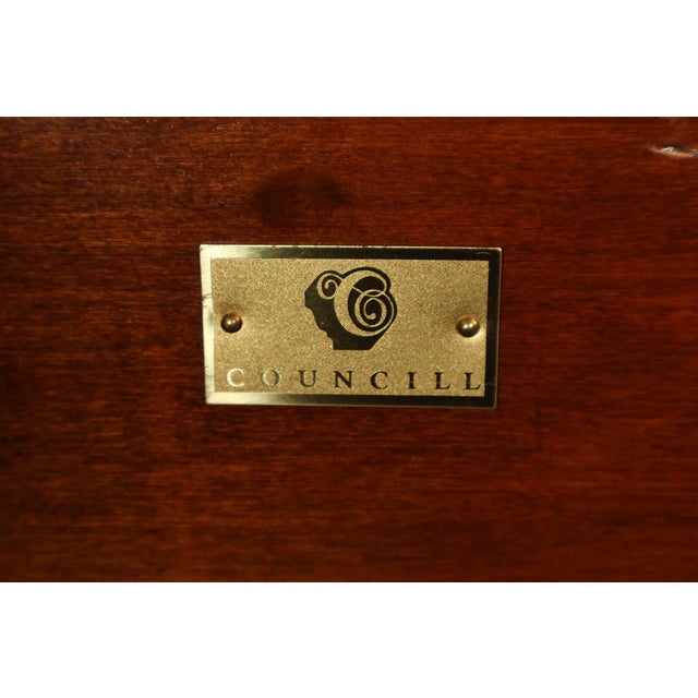 Councill King Size Mahogany Poster Bed Frame For Sale - Image 17 of 18