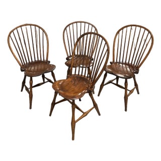Late 20th Century d.r. Dimes Pennfield Windsor Side Chairs- Set of 4 For Sale
