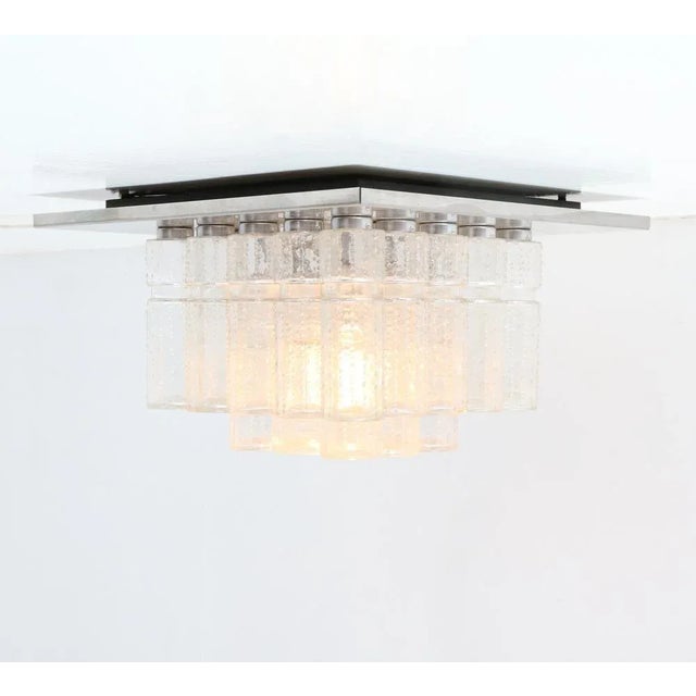 Mid-Century Modern Chrome Flush Mount Ceiling Light by Boris Tabacoff, 1970s For Sale - Image 7 of 13