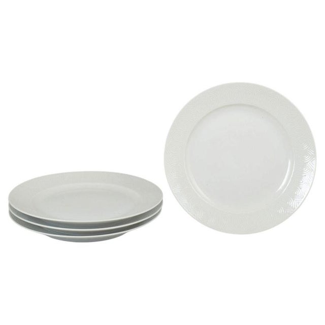 1970s Vintage Porcelain Dinner Plates by Axel Salto for Royal Copenhagen, 1970s, Set of 4 For Sale - Image 5 of 5