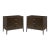 Pair of Dark Modern Nighstands For Sale