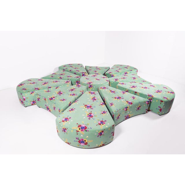 Special design unique seating island made to order for the Dutch 'Floriade' exhibition. The set consists of 11 loose seats...